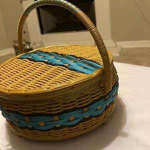 Vintage sewing basket